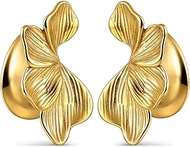 1 Pair Classic Flower Saddle for Stretched Ears Hypoallergenic 316 Stainless Steel Ear cuff Tunels p