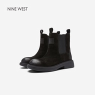 Nine West | รองเท้าบูทเชลซีหนังพื้นหนา สั้น