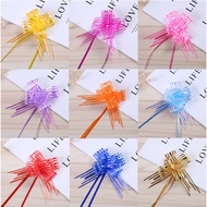 Wholesale 30 medium-sized five-thread snow gauze hand-drawn flower wedding car wedding room decoration gift tie flower c