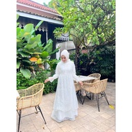 LS476 Queenstreet Hannah Gamis Set Long Outer Brochat / Luxurious Brocade Women's Eid Dress for Wedd