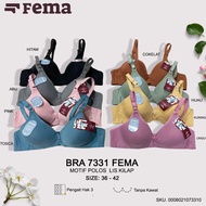 Bra FEMA 1 PcsWanita Super Soft Thin Foam UnderwirePOLOS 3 & 2 Hooks Size 34-42 - B5/ A5