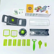 Parutan Serbaguna Penampung Slicer Draining Bracket 12 in 1 / parut buah sayur bumbu dapur singkong