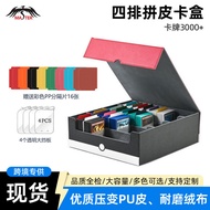 Card Storage Box pu Leather Game King Pokémon Elements 4 Row Large Capacity 3,000+ptcg Board Game Ca