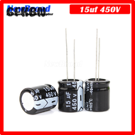 GFKBN 10Pcs Original Aluminum Electrolytic Capacitor 450V 15Uf 400V 15Uf Plug-In Multi Specification 15uf 400V 450V 13*17 8*16Mm Black JKHKS