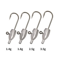 New model 1.4 1.8g 2.5g 3.5g micro jig head hook lure fishing jig head hook micro jig head hook
