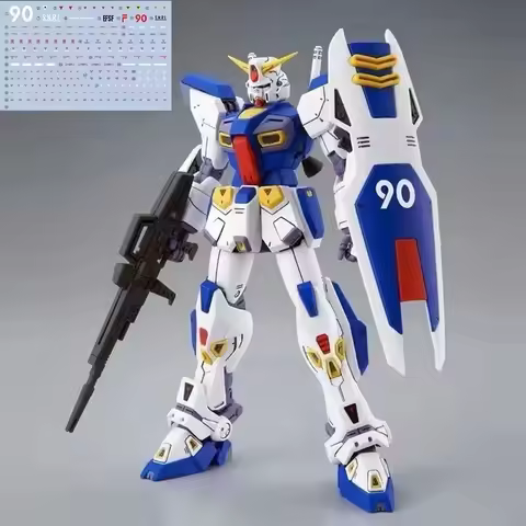 F90 MG 1/100 Assembly Model Kit Action Figures Puzzle With Water StickersDesktop Ornament Collectibl