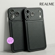 SOFTCASE LEATHER BLACK SILICONE COVER FOR REALME 15 15PRO C67 4G 13 PRO 13 PRO+ C71 14T NOTE 70