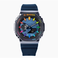 ANALOG-DIGITAL AUTO LIGHT TMJ GM-2100 STAINLESS STEEL BEZEL SERIES GM-2100-1AER Blue Rainbow PREMIUM