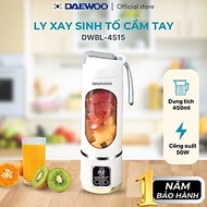Máy xay cầm tay DAEWOO DWBL-4515 (450ml) Hàng Chính Hãng - Ly xay trái cây thông minh, nhỏ gọn, tiện