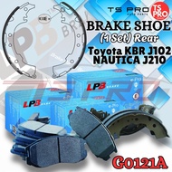 (1 Set) Toyota KBR J102 NAUTICA J210 LPB Genuine Rear Brake Shoe Kasut Brek Belakang G0121A