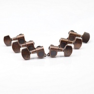 WK-1set Left/Right Red Copper Guitar Tuners Guitar Tuning Pegs Tuners Machine Head Square handle Gui