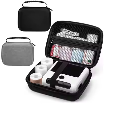 Hard Shell Thermal Label Printer Storage Bag EVA Shockproof Protective Case for Phomemo M02/M02S/M02