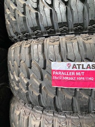 33x12.5 R20 ATLAS PARALLER M/T ยางดอกมัด ขอบ 20 ยางใหม่ เก่าปี ปลายปี 2022-2023 ราคายกชุด 4 เส้น ลดล
