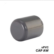 PVC Cap AW 1/ 2 inch PVC Cap AW 1/2" End Cap PVC JIS 1/2 inch PVC Pipe Cap Grey Paralon 1/2 inch