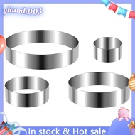 Round Cake Ring Set 4/6/8/10 Inch Biscuit Cutter Circle Cookie Cutters Cake Mold Stainless Steel Pas