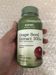 (現貨100粒) ~美國 GNC 特強美肌葡萄籽精華300MG (GNC Grape Seed Extract)