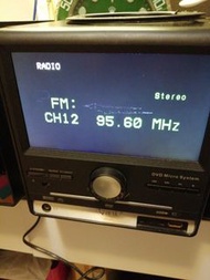 微型音響組合FM Radio Amplify radio, DVD, TV can work 顯示器有花痕