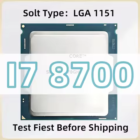 Core i7-8700 LGA1151 CPU 6-cores 12-threads 3.2GHz 12MB 65W 8th Generation Processor for H370 Z390 M
