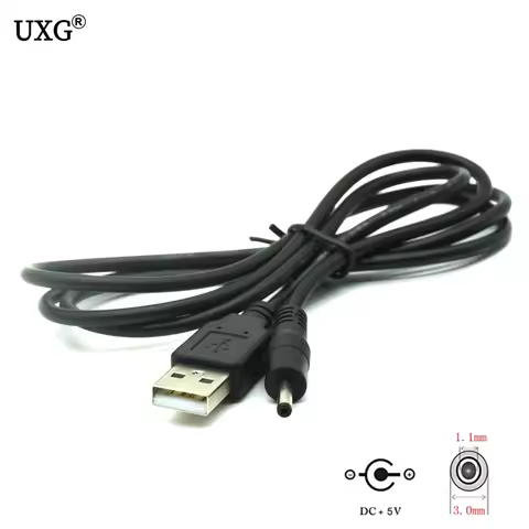 USB Male to DC 3.0mm 3.0x1.1mm plug connector 5v 2A charger power cable for huawei mediapad 7 Ideos 