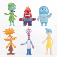 6 Pcs Set Inside Out 2 Sadness Joy Anxiety Inside Out Set Figurine Inside Out Action Figure Set Mode