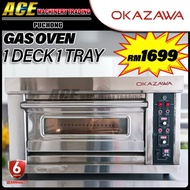 [ OKAZAWA ] Commercial Gas Oven 1 Deck 1 Tray 20-400℃ - GVL11/GVL11T