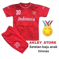 Akley_store Indonesian National Team Football Clothes ARHAN Children 2-12 Years