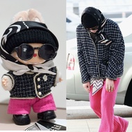 (Only Labubu G-DRAGON Clothes) V1 V2 V3 Labubu Doll G-DRAGON Coat, Pants, Fashion Accessories 7pcs