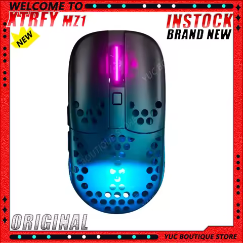 NEW Xtrfy MZ1 Xtrfy MZ1 Wired Gaming Mouse Lightweight RGB Backlight FPS Rechargeable 3370 Chip GM8.