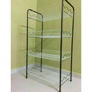 4 Tier Epoxy Dish Rack/ Dish Drainer/ Kitchen Rack/ Multi Rack/ Rak Pinggan