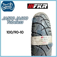 100/90-10 FKR TAYAR TYRE JA500 JA600 TUBELESS V100 KARISMA SCOOTER