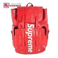 LOUIS VUITTON TR1157 Supreme Collaboration Epi Christopher PM Backpack