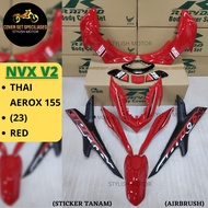 (STICKER TANAM/AIRBRUSH) RAPIDO COVER SET YAMAHA NVX V2 THAILAND AEROX-155 (23) RED