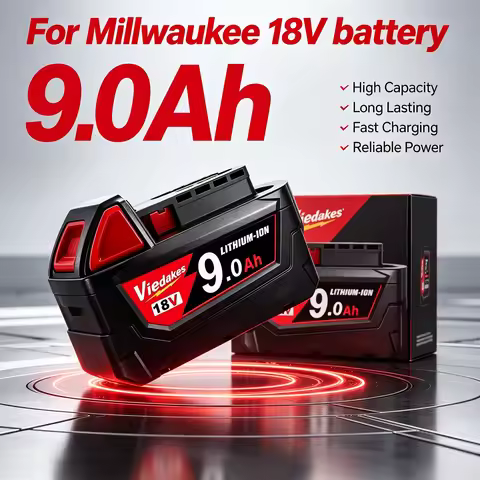 🔋100% original For Milwaukee 18V battery 5AH/6AH/9AH high energy battery ,for M18B5 48-11-2402 48-11