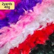 10cm 40g Boa With Feathers Strip Turkey Long Plumas Trim For Clothing Dress Hats Black Red White Pin