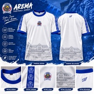 AREMA FANS JERSEY WHITEbiru, PREMIUM EMBOSED MATERIAL, 100% COOL