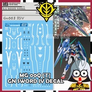 MG OOQ [T] FULL SABER QAN T 00Q DECAL DALIN DECAL GN03