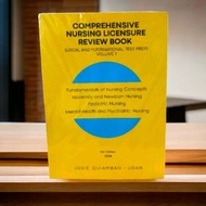 comprehensive nursing licensure review book By: JOSIE QUIAMBAO -UDAN 2024