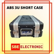 HEAVY DUTY ABS 3U SHORT FLIGHT CASE EQUIPMENT RACK CASE (ABS-003S)