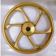 YAMAHA LC135/SRLZ SPROT RIM SET WITH BEARING HITAM/BLACK/GOLD/EMAS