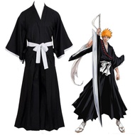 cosplay hakama costume bleach yukata kimono baju tradisional / adat jepang ukuran S M