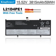 KingSener L21M4PE2 L21C4PE2 L21D4PE1 Laptop Battery For Lenovo Yoga 6-13ABR8 Yoga 6-13ALC7 L21L4PE2 
