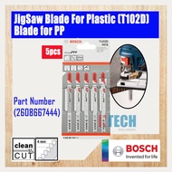 BOSCH JIGSAW BLADE FOR PLASTIC T 102 D (2608667444) (5 PCS) T102D