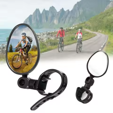 1pcs Bike Rearview Mirror 360 Degree Rotatable Scooter Reflector for M365 Universal Mountain Bicycle