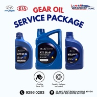 Car Service - Hyundai/Kia Original Gear Oil Service Package | Gearbox Oil Change SG | ATF CVTF DCTF