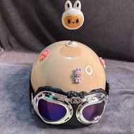 Men's/Women's helmet with charm+mos+genuine aviator glasses
