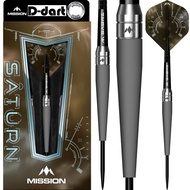 MISSION STEEL TIP DARTS - 22G/24G Saturn TITAN 90% Tungsten Steel Dart Set (ARROW DART KELULI)