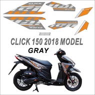 For HONDA CLICK 150 2018 MODEL Motorcycle Modification Sticker Decal Set