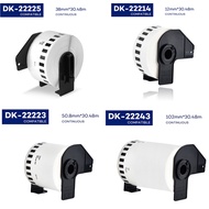 DK22205 22210 22223 22243 Thermal Paper Roll Shipping Label 62mm*30.48m Compatible for Brother QL La