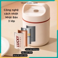 Lucky Porridge Incubator, Rice Container, THERMAL SOUP FREE SPOON, 304 Stainless Steel Inner Tube, D