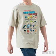 DOSH MENS OVERSIZED T-SHIRTS JUSTICE LEAGUE เสื้อยืดโอเวอร์ไซส์ DJMT5070-GY (M-2XL)